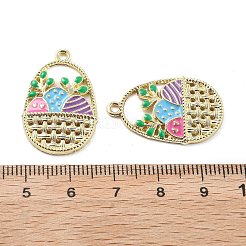 Easter Alloy Enamel Pendants&nbsp;ENAM-E360-01G-02