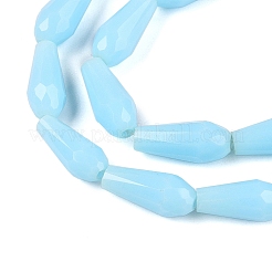 Opaque Solid Color Glass Beads Strands&nbsp;GLAA-T009-001I
