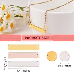 12Pcs 2 Style Brass Links and 8Pcs 2 Colors Brass Pendants&nbsp;KK-SZ0004-05