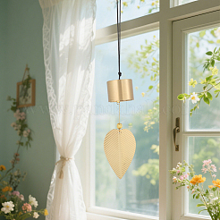 Brass Bell Pendants&nbsp;HJEW-WH20816-010G-D