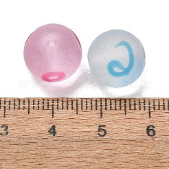 Frosted Handmade Lampwork Beads&nbsp;LA-CBA5635-01B