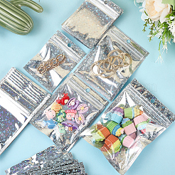 60Pcs 3 Styles Glitter Holographic Star Plastic Packaging Yin-yang Resealable Bags&nbsp;OPP-DJ0001-02