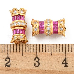 925 Sterling Silver Micro Pave Cubic Zirconia Screw Clasps&nbsp;STER-U001-04B-G