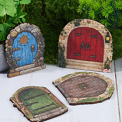 4Pcs 4 Styles Boxwood Door Display Decorations&nbsp;DJEW-GF0001-69