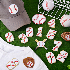Sport Theme Polyester Iron on/Sew on Patches&nbsp;DIY-PH0032-09