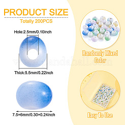 200Pcs Handmade Porcelain Beads&nbsp;PORC-TA0001-61A