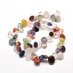 Natural & Synthetic Gemstone Chip Bead Strands&nbsp;G-M204-58