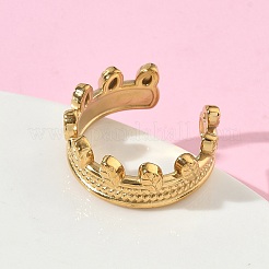 304 Stainless Steel Cuff Open Rings for Women&nbsp;RJEW-L341-02A-G