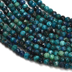 Natural Chrysocolla Beads Strands&nbsp;GG-CBA77FB-B12-2mm