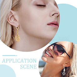 80Pcs 304 Stainless Steel Leverback Earring Findings&nbsp;DIY-ME0001-05