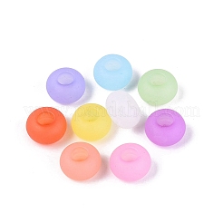 Frosted Transparent Acrylic European Beads&nbsp;OACR-Q200-21