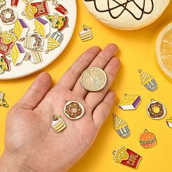 40Pcs 8 Styles Alloy Enamel Pendants&nbsp;ENAM-CJ0003-39