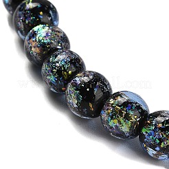 Handmade Dichroic Foil Glass Beads Strands&nbsp;DICH-U001-02C
