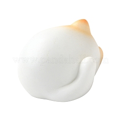 Lying Cat Resin Sculpture Display Decorations&nbsp;DJEW-V001-01H