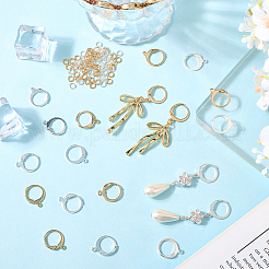 80Pcs 2 Colors 304 Stainless Steel Leverback Earring Findings&nbsp;STAS-SC0010-55
