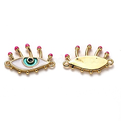 Brass Enamel Links Connectors&nbsp;KK-B028-20G