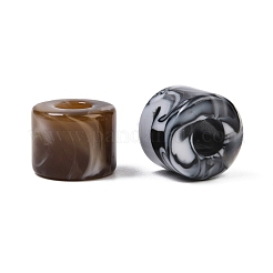 Opaque Acrylic European Beads&nbsp;OACR-G055-01B