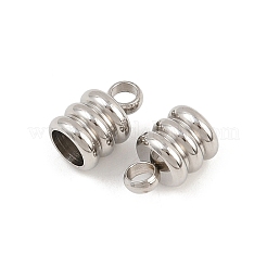 Tarnish Resistant 201 Stainless Steel Cord Ends&nbsp;X-STAS-R063-27