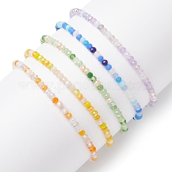 Handmade Evil Eye Lampwork & Glass Beads Stretch Bracelets for Women&nbsp;BJEW-JB12510