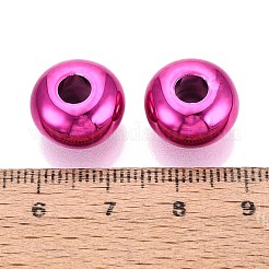 UV Plating Opaque Acrylic European Beads&nbsp;PACR-T017-19M-11