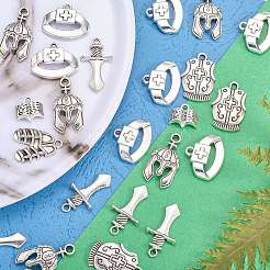 70Pcs 6 Styles Tibetan Style Alloy Pendants&nbsp;FIND-SZ0003-91