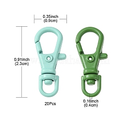 20Pcs Spray Painted Alloy Swivel Clasps&nbsp;FIND-YW0001-80