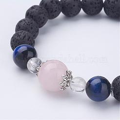 Natural Lava Rock Stretch Bracelets&nbsp;BJEW-JB03172