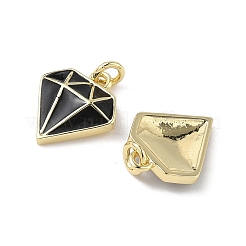 Brass Enamel Charms&nbsp;KK-Q039-05B-G