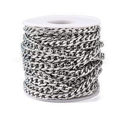 Tarnish Resistant 304 Stainless Steel Cuban Link Chains&nbsp;CHS-G010-02P