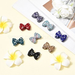 8Pcs 8 Styles Handmade Polymer Clay & Rhinestone Beads&nbsp;CLAY-SZ0002-11
