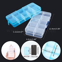 Rectangle Plastic Bead Storage Containers&nbsp;CON-PH0001-14-WH