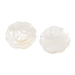 Natural White Shell Carved Pendants&nbsp;SSHEL-B006-02