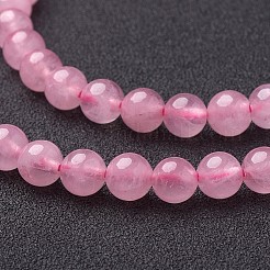 Natural Rose Quartz Beads Strands&nbsp;LS-GSR6mmC034