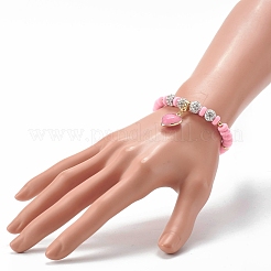 Handmade Polymer Clay Beads Stretch Bracelets&nbsp;BJEW-JB06552