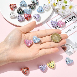 20Pcs UV Plating Iridescent Acrylic Beads&nbsp;OACR-YW0003-96