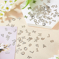 144Pcs 36Pcs Number 0~9 & Letter A~Z Stainless Steel Charms&nbsp;STAS-TA0003-12