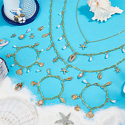 Ocean Theme Necklaces & Bracelets Making Kit&nbsp;DIY-PH00003