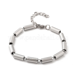 304 Stainless Steel Column Link Chain Bracelets for Women&nbsp;BJEW-F488-50P