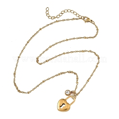 2Pcs 2 Styles 304 Stainless Steel Pendant Satellite Chain Necklaces&nbsp;NJEW-JN06495-01