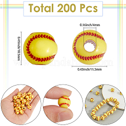 200Pcs Opaque Acrylic Round Beads&nbsp;MACR-SP0001-89B