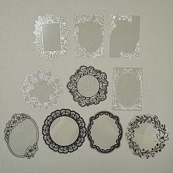 10Pcs 10 Styles Vintage Lace Waterproof PET Stickers Sets&nbsp;LS-DIY-M066-05D