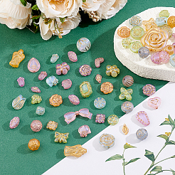 4Bags Frosted Transparent Acrylic Beads&nbsp;OACR-ME0001-42