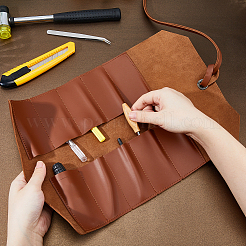 Multipurpose PU Leather Jewelry Rolls for Jewelry&nbsp;AJEW-WH0696-192B