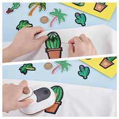 26Pcs 11 Styles Polyester Computerized Embroidery Cloth Iron on/Sew on Patches&nbsp;PATC-PH0001-52