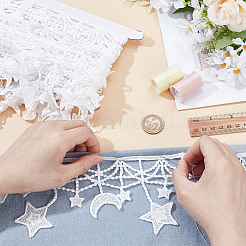 5Yards Polyester Lace Trims&nbsp;SRIB-HY0001-13