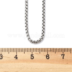 Non-Tarnish 304 Stainless Steel Rolo Chain Necklaces&nbsp;NJEW-L047-02B-P