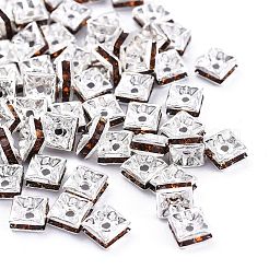 Brass Rhinestone Spacer Beads&nbsp;RSB072-06S