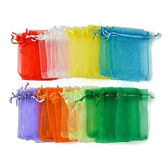 48Pcs 8 Colors Organza Bags Jewellery Storage Pouches Party Wedding Favour Gift Bags&nbsp;OP-FS0001-02