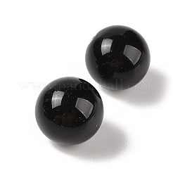 Natural Black Onyx(Dyed & Heated) No Hole Sphere Beads&nbsp;G-K353-04D-32