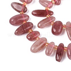 Natural Strawberry Quartz Beads Strands&nbsp;G-Z091-A25